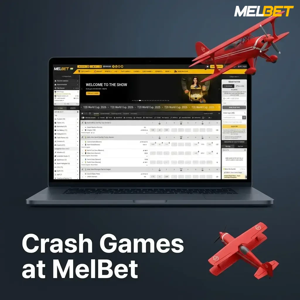MelBet crash games Aviator, JetX, and BGaming Crash with multipliers and betting limits for Indian players