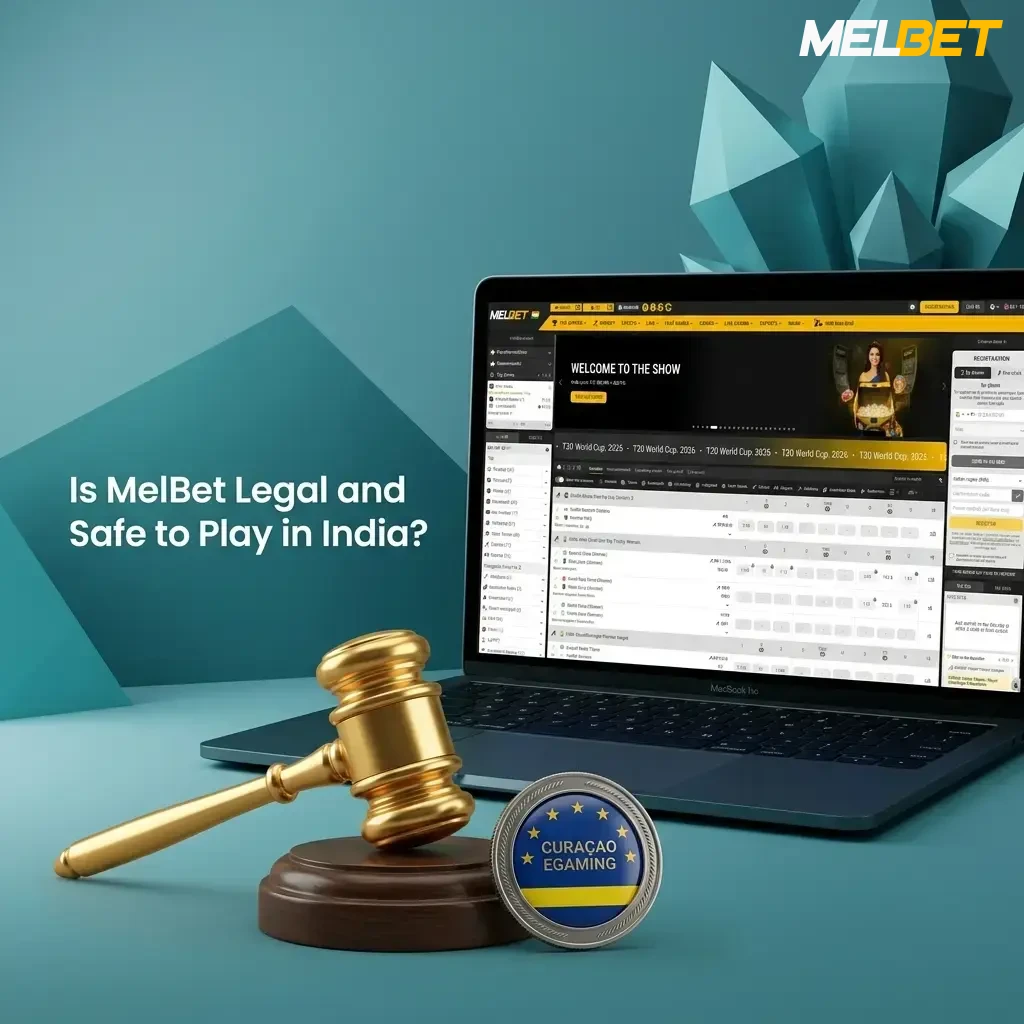 MelBet Curaçao licensed betting platform with SSL encryption and RNG-certified games, safe for Indian players