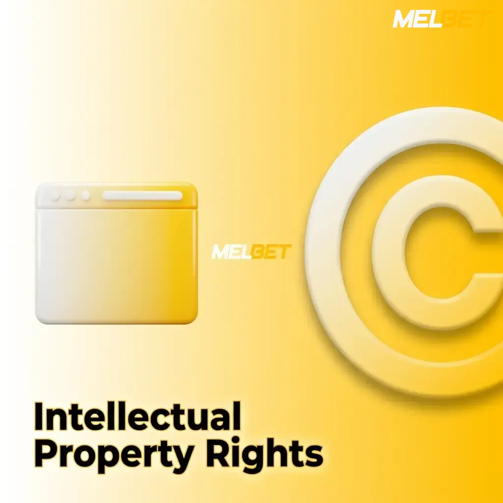 MelBet intellectual property rights protecting website logo trademarks and content under copyright law