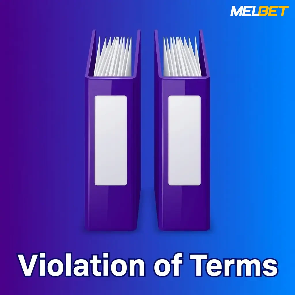 MelBet account violations including fraud, bonus abuse, money laundering, and unauthorised access leading to suspension